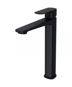 Baterie lavoar inalta Cersanit Larga, negru mat