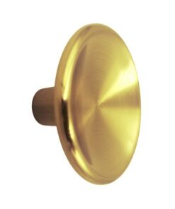 Buton pentru mobila Disc Zamak, finisaj alama, D 50 mm
