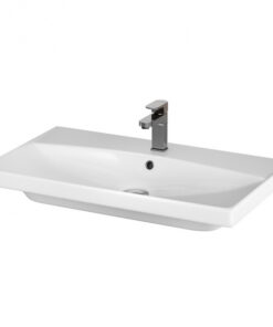 Lavoar baie suspendat alb 80 cm, dreptunghiular, Cersanit City
