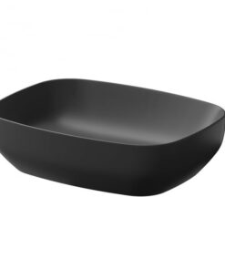 Lavoar pe blat antracit mat 50 cm, dreptunghiular, Cersanit Larga