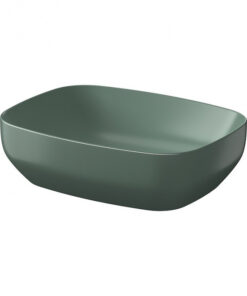 Lavoar pe blat verde mat 50 cm, dreptunghiular, Cersanit Larga