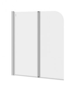 Paravan cada sticla securizata, dublu, profil crom, 115x140 cm, Cersanit Easy New