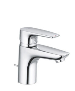 Baterie lavoar Kludi Pure & Solid, cu ventil metalic, monocomanda, crom - 343820575