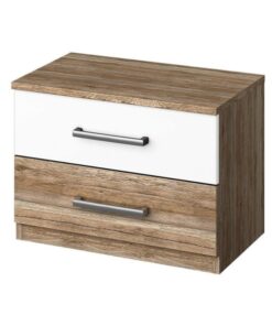 Alternative view of BARCELONA Cadru pat + 2 noptiere (180x200cm) sanremo + alb alpin