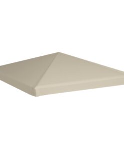 vidaXL Acoperiș de pavilion, bej, 3 x 3 m, 310 g/m²