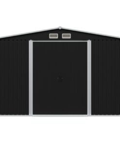 vidaXL Magazie de grădină, antracit, 257 x 205 x 178 cm, oțel