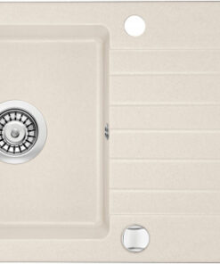 Chiuveta bucatarie compozit cu picurator bej mat 76 cm Deante Zorba