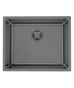 Chiuveta bucatarie inox culoare antracit, montare sub blat, Alveus Monarch Kombino 50