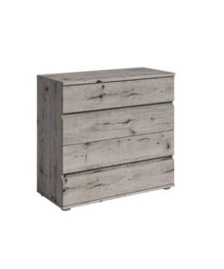 Comoda, 4 sertare, din mdf stejar welington, Togos, 92x42x85 cm