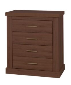 Comoda, 4 sertare, mdf stejar stirling, Hilard, 93x44x88 cm