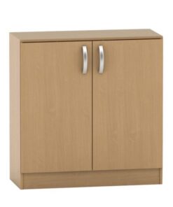 Comoda, cu 2 usi din mdf maro fag, Betty, 90x39x93 cm