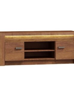 Comoda TV, 2 usi, 2 polite din pal maro frasin, Infinity, 137x42x53 cm