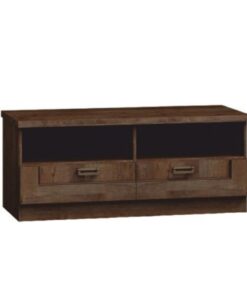 Comoda TV, din mdf maro stejar lefkas, 118x50x50 cm