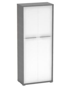 Dulap 2 usi mdf grafit alb Rioma