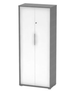 Dulap 2 usi mdf grafit alb Rioma II