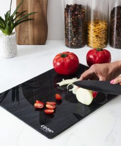 Tocator din sticla, design ardezie 40x30cm