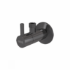 Robinet coltar rotund gun metal mat periat cu filtru 1 2 A 3 8 Alcadrain ARV001-GM-B