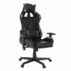 Scaun birou, tapiterie piele ecologica neagra, Army, 62x78x120-130 cm