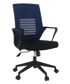 Scaun de birou, albastru inchis negru, Dixor, 58x51x103 cm