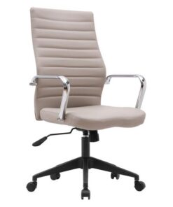 Scaun de birou, bej negru, Drugos, 58x12,5-133,5x63 cm