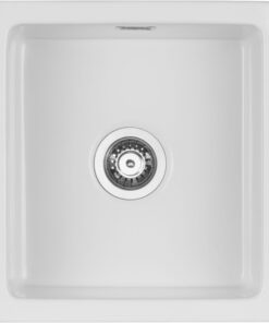 Chiuveta bucatarie din ceramica, culoare alb lucios, Deante Sabor