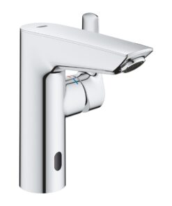 Baterie lavoar electronica Grohe Eurosmart,2 in 1 hybrid, 6 V, cu maner aparent, crom - 23975003