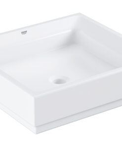 Lavoar Grohe Cube Ceramic 50x47, montare pe blat Pure Guard, alpine white - 3948100H