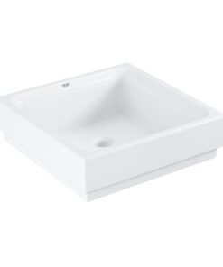 Lavoar Grohe Cube Ceramic 40x40, montare pe blat, alpine white - 3948200H