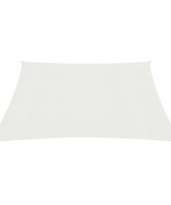 vidaXL Pânză parasolar, alb, 5x5 m, HDPE, 160 g / m²