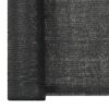 vidaXL Plasă pentru intimitate, negru, 1 x 50 m, HDPE, 150 g/m²