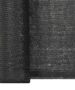 vidaXL Plasă pentru intimitate, negru, 1,5 x 10 m, HDPE, 150 g/m²
