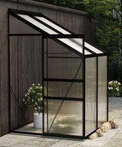 vidaXL Seră, antracit, 2,7 m², aluminiu