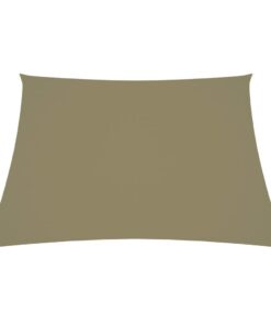 vidaXL Parasolar, bej, 2/4x3 m, țesătură oxford, trapez
