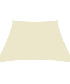 vidaXL Parasolar, crem, 3/5x4 m, țesătură oxford, trapez