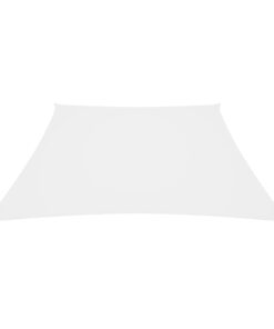 vidaXL Parasolar, alb, 2/4x3 m, țesătură oxford, trapez
