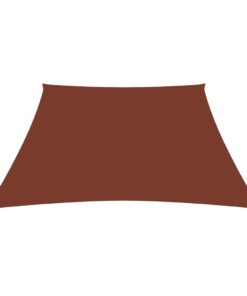 vidaXL Parasolar, cărămiziu, 2/4x3 m, țesătură oxford, trapez