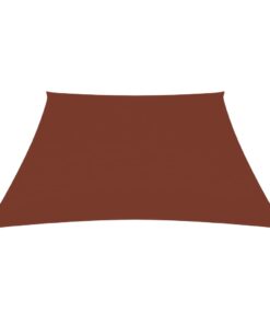 vidaXL Parasolar, cărămiziu, 3/4x3 m, țesătură oxford, trapez
