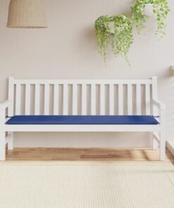 vidaXL Pernă de bancă de grădină, albastru, 180x50x3 cm, textil oxford