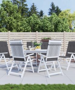 vidaXL Perne scaun cu spătar înalt, 6 buc. antracit 120x50x3 cm textil