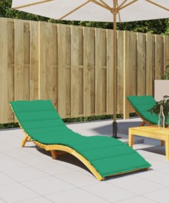 vidaXL Pernă de șezlong, verde, 200x50x3 cm, textil oxford