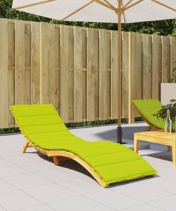 vidaXL Pernă de șezlong, verde aprins, 200x60x3 cm, textil oxford