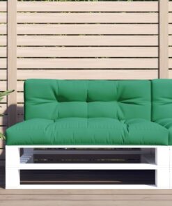 vidaXL Pernă de paleți, verde, 120x40x12 cm, material textil