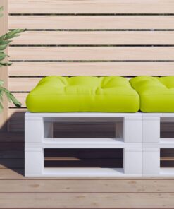 vidaXL Pernă de paleți, verde aprins, 58x58x10 cm, material textil
