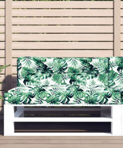 vidaXL Pernă de paleți, model frunze, 120x40x12 cm, textil