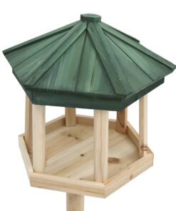 vidaXL Hrănitor pentru păsări vertical, 33x106 cm, lemn masiv de brad