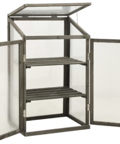vidaXL Seră, 60 x 45 x 100 cm, lemn de brad