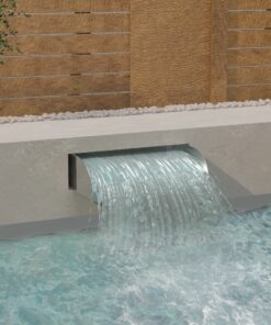 vidaXL Cascadă cu LED-uri, 60x34x14 cm, oțel inoxidabil 304