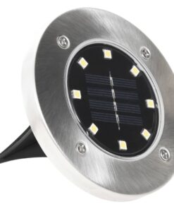 vidaXL Lămpi solare pentru sol, 8 buc., cu LED-uri RGB, colorate