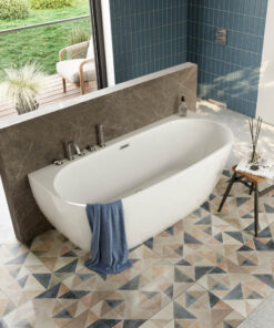 Cada de baie freestanding Spatio Sari, acril, alb, 170x80 cm