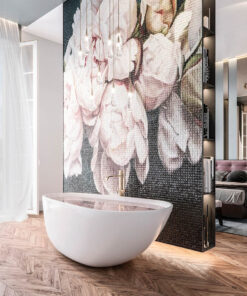 Cada de baie ovala freestanding Spatio Shine, acril, alb, 170 x 85 cm
